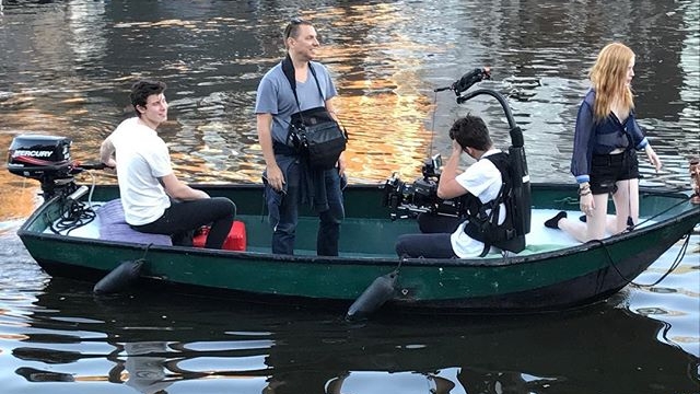 Behind the scenes on the latest @shawnmendes video. We were proud to be a part of the team along with London producer@calgordon @burningreel & thanks to everyone for there great work.
